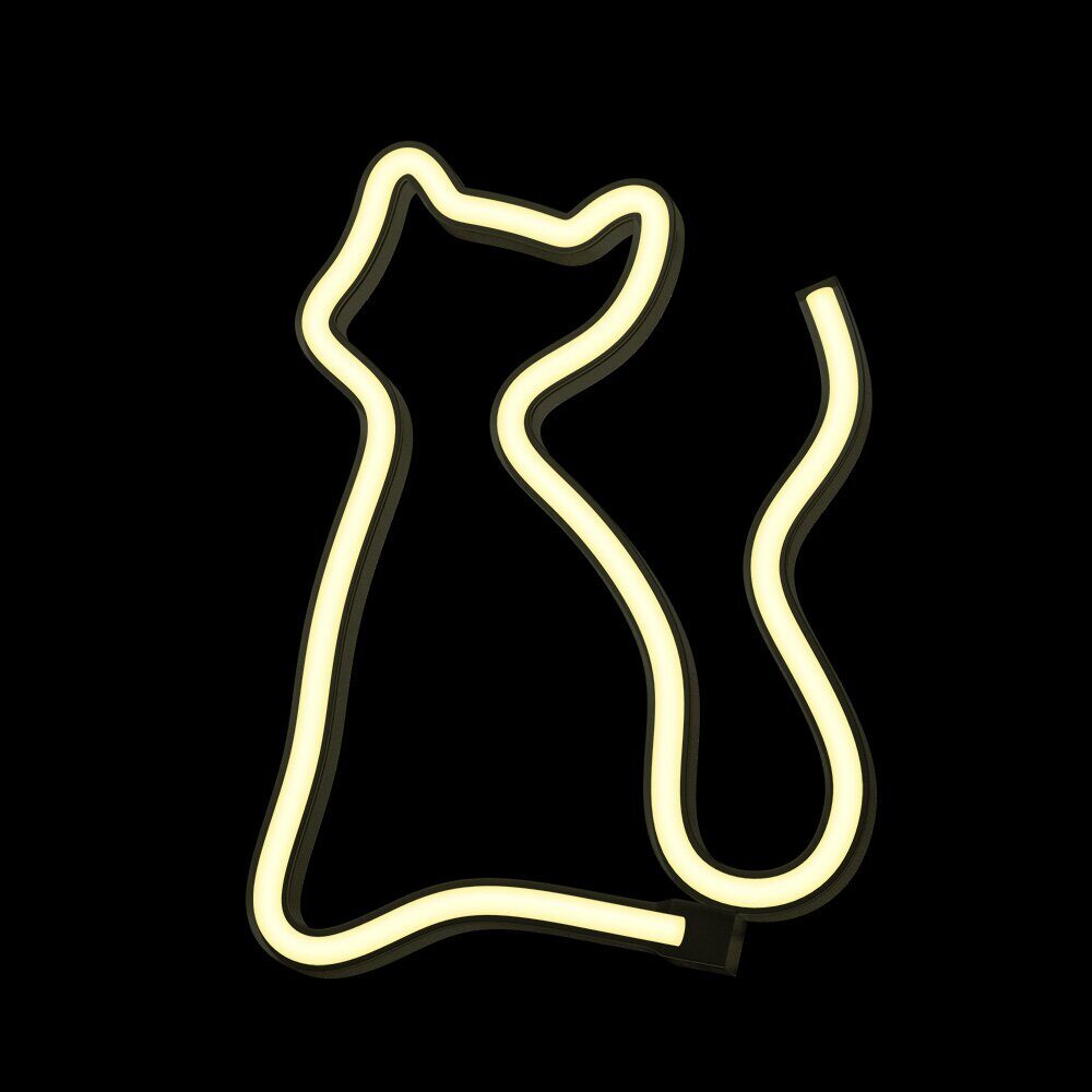 Neon LED Light CAT warm white Bat + USB FLNE03 Forever Light - imagine 3