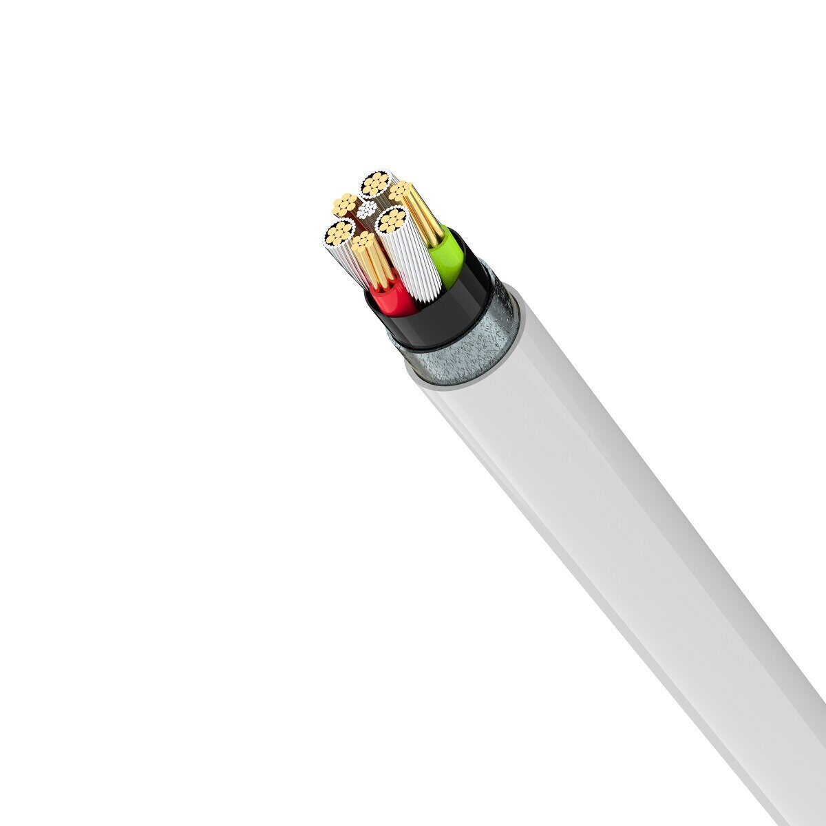 Devia cable Smart EC042 PD USB-C - USB-C 60W 3A white - imagine 2