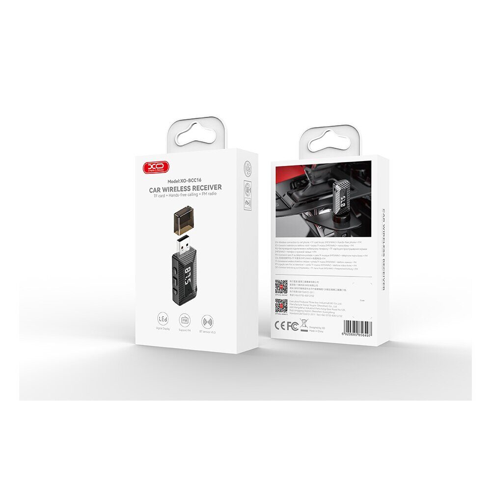 XO transmitter FM BCC16 Bluetooth MP3 USB black - imagine 2