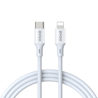 BWOO Cable USB-C - Lightning 1m 27W ABS + TPE X283 C-L white