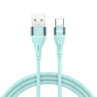 BWOO Cable USB - USB-C 1m 3A Minimalist Silicone Green X280C