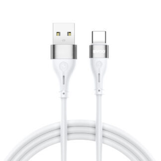 BWOO Cable USB - USB-C 1m 3A Minimalist Silicone White X280C