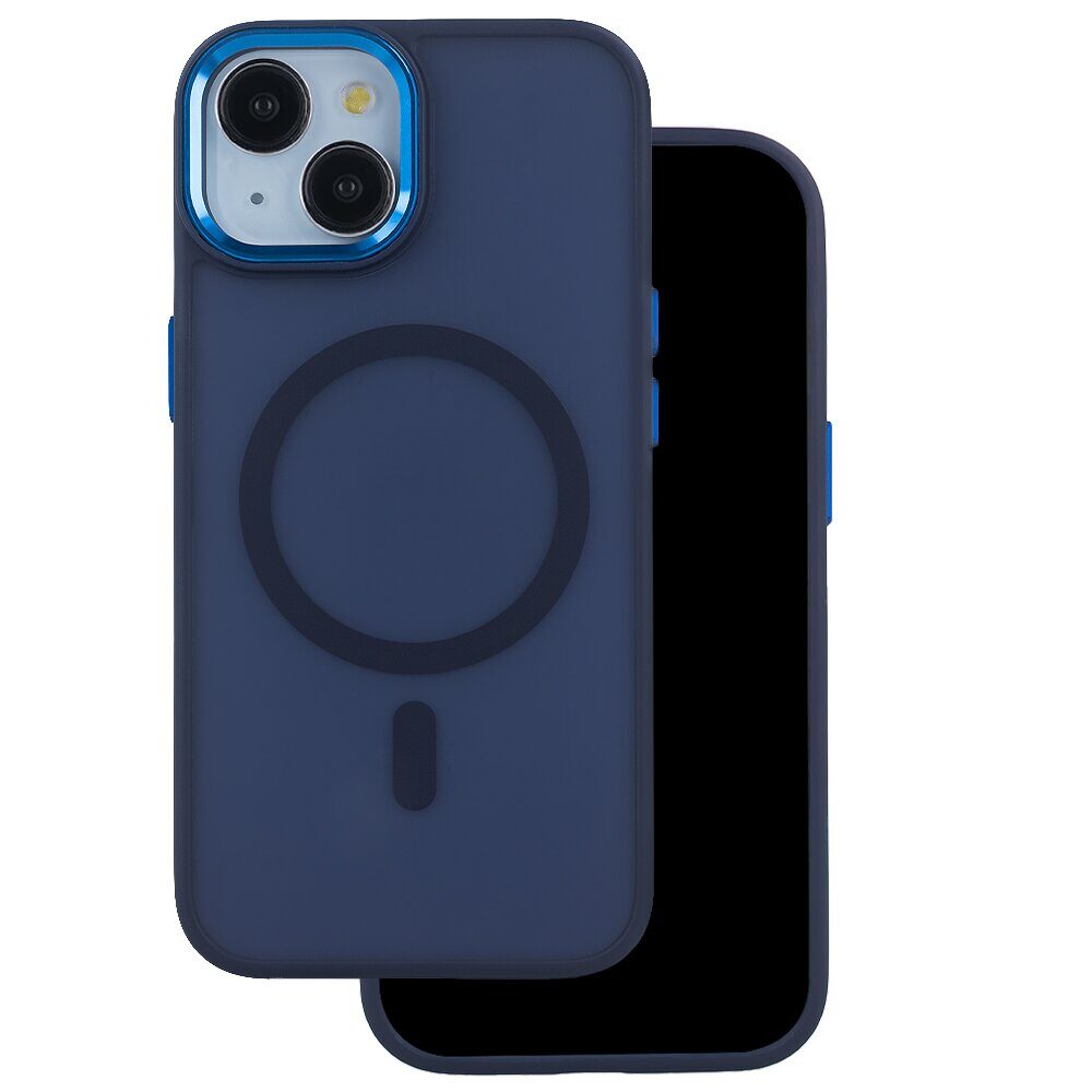 Frozen Mag case for iPhone 16 Pro 6,3" navy blue - imagine 2