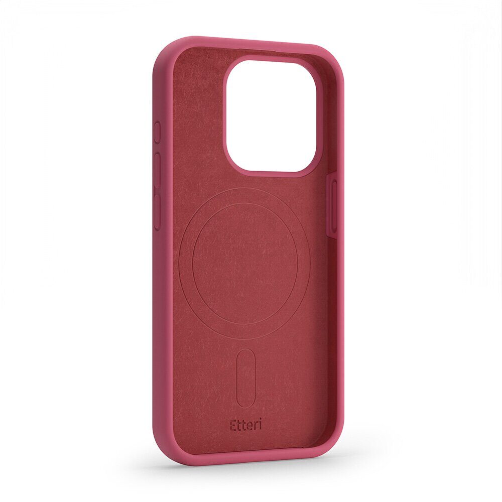 Etteri Silicone Mag case for iPhone 12 / 12 Pro 6,1" raspberry - imagine 4