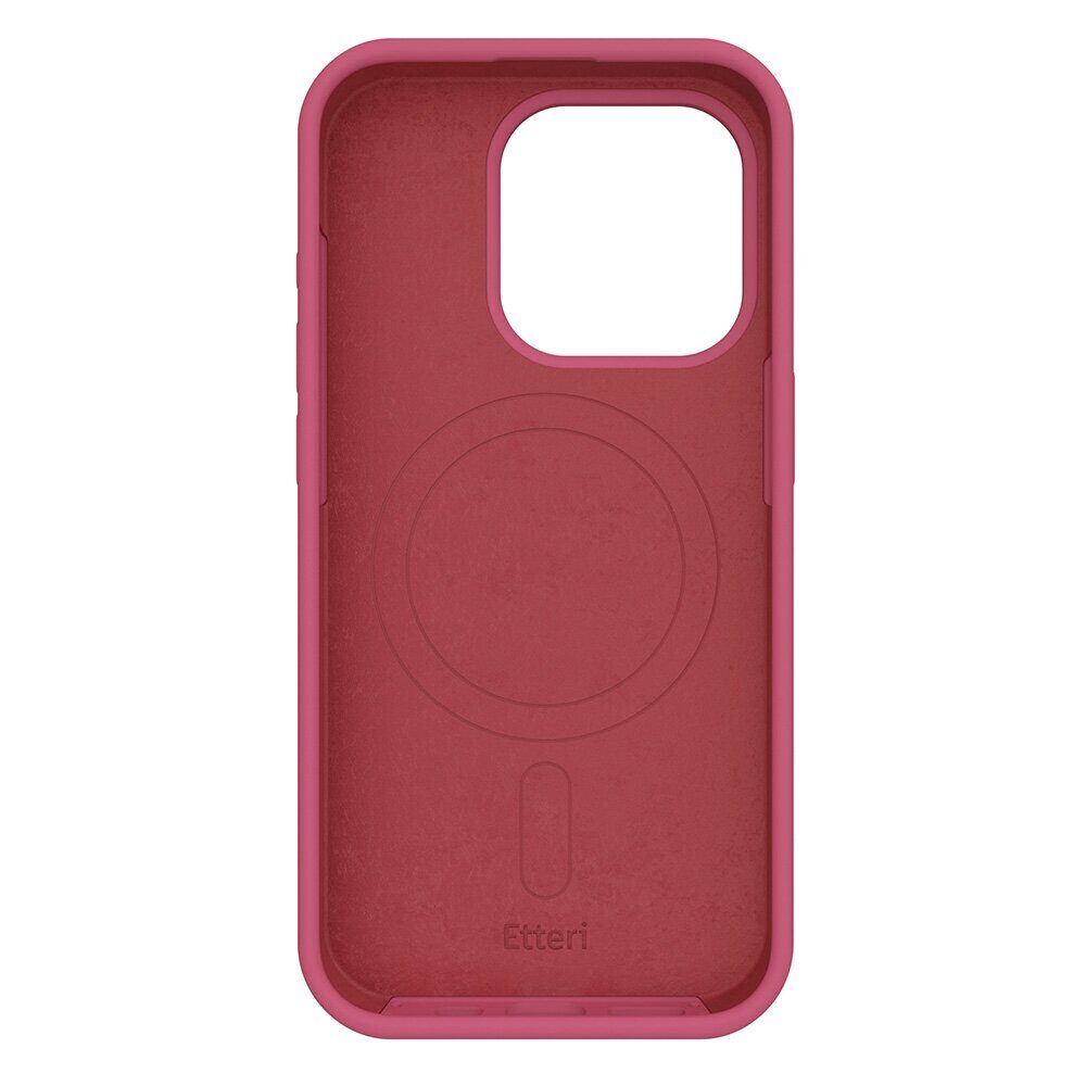 Etteri Silicone Mag case for iPhone 12 / 12 Pro 6,1" raspberry - imagine 6