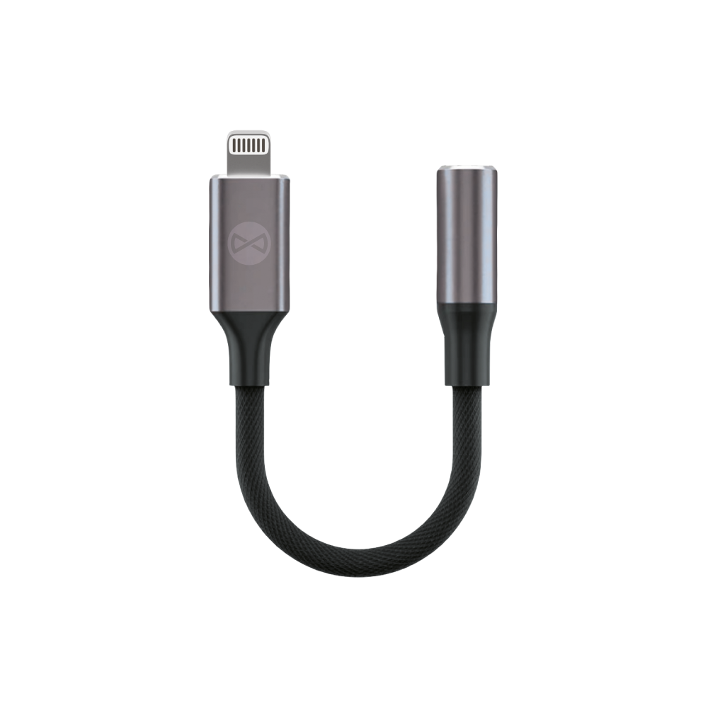 Forever adapter audio AJL-01 jack 3,5 mm - Lightning black