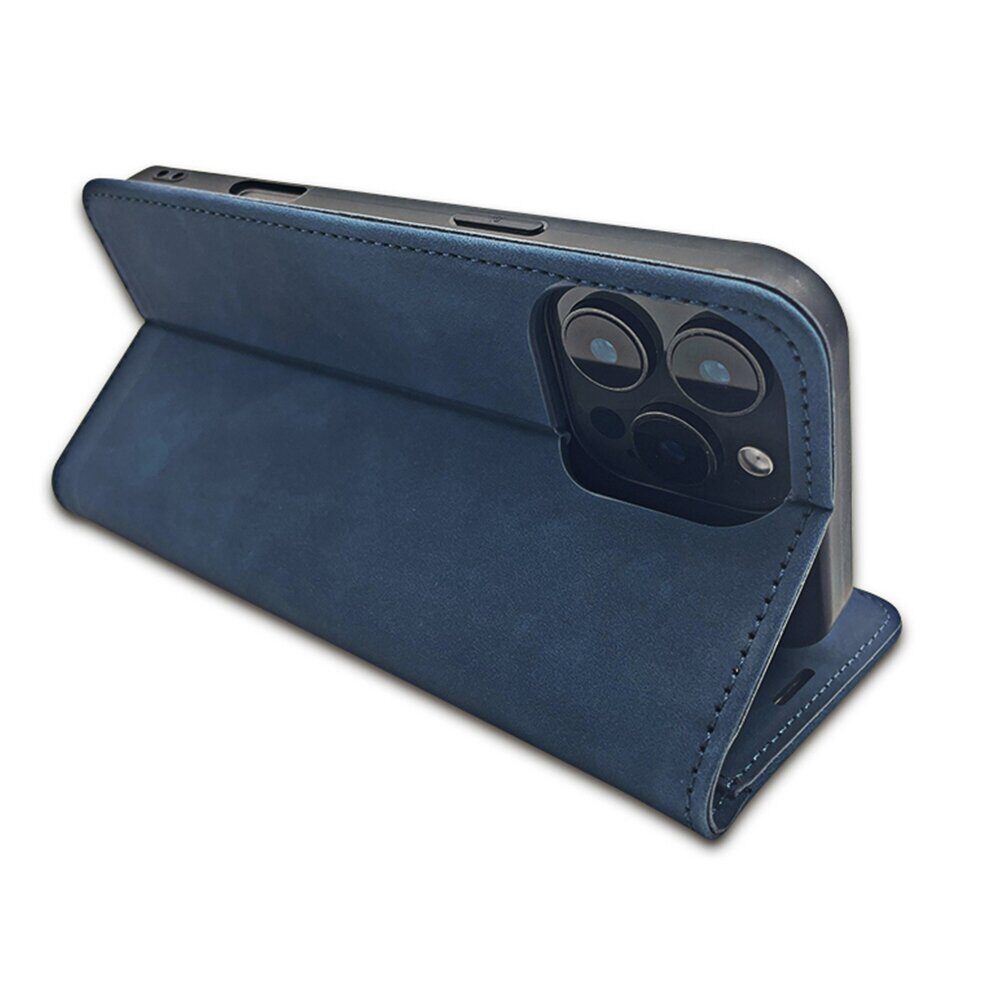 Smart Suede case for iPhone 17 Pro Max 6,9" / iPhone 18 Pro Max 6,9 navy blue - imagine 4