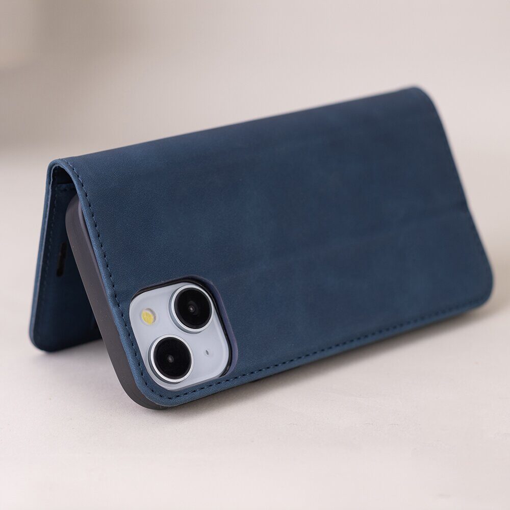 Smart Suede case for iPhone 17 Pro Max 6,9" / iPhone 18 Pro Max 6,9 navy blue - imagine 5