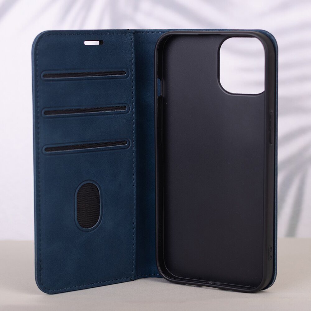 Smart Suede case for iPhone 17 Pro Max 6,9" / iPhone 18 Pro Max 6,9 navy blue - imagine 6
