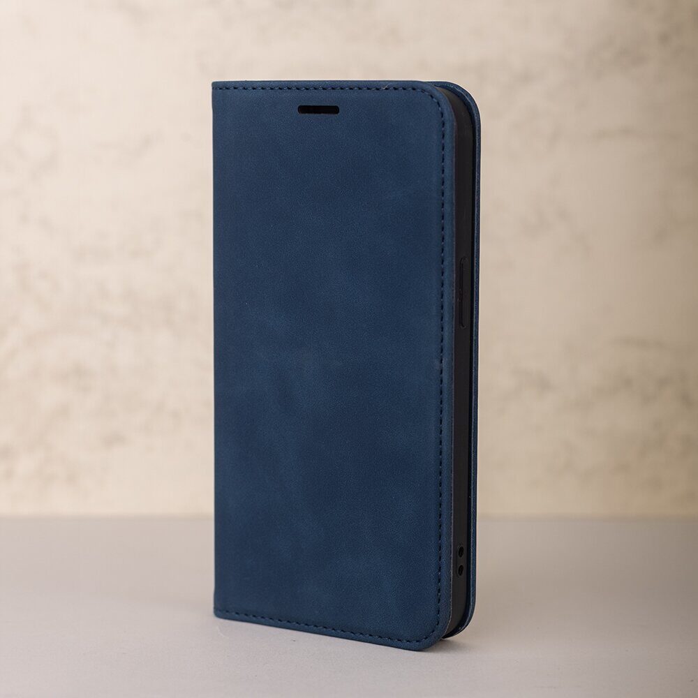 Smart Suede case for iPhone 17 Pro 6,3" / iPhone 18 Pro 6,3" navy blue - imagine 7