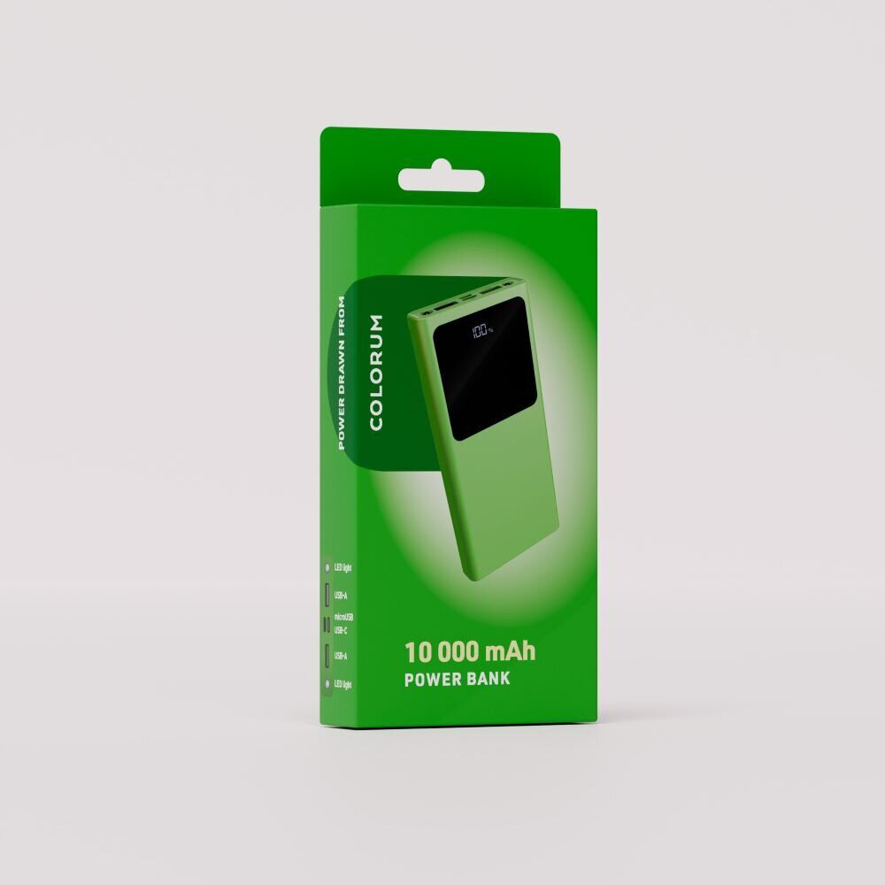 COLORUM Power bank 10 000 mAh CPB10-04 xGreen - imagine 5