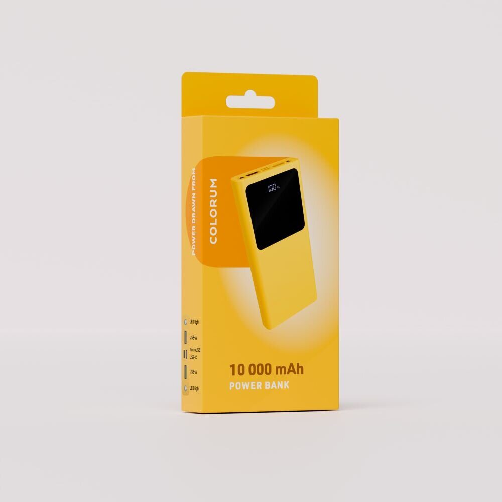 COLORUM Power bank 10 000 mAh CPB10-05 xYellow - imagine 3