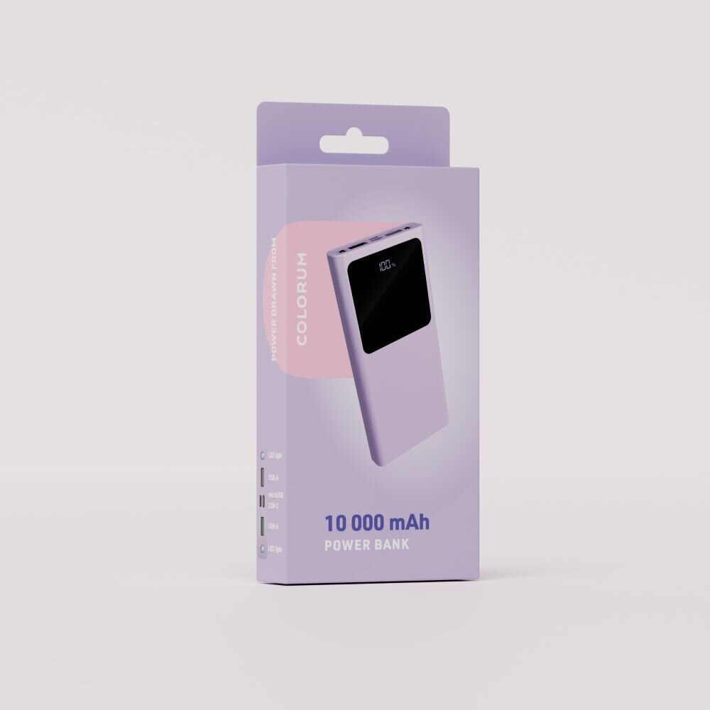 COLORUM Power bank 10 000 mAh CPB10-09 xLavenda - imagine 3