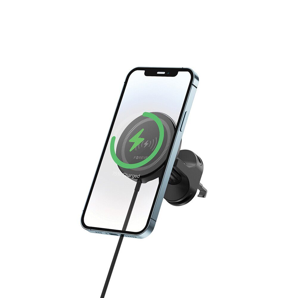 Forever car holder for air vent MACH-300 magnetic with wireless charging black Qi2 15W - imagine 2