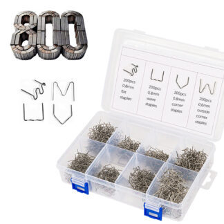 Set of staples for plastic welder