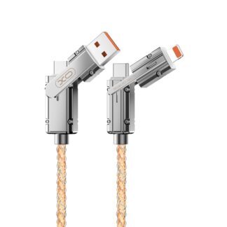 XO cabel NB276 4w1 USB-C - Lightning + USB - USB-C 60W 1,0m gray