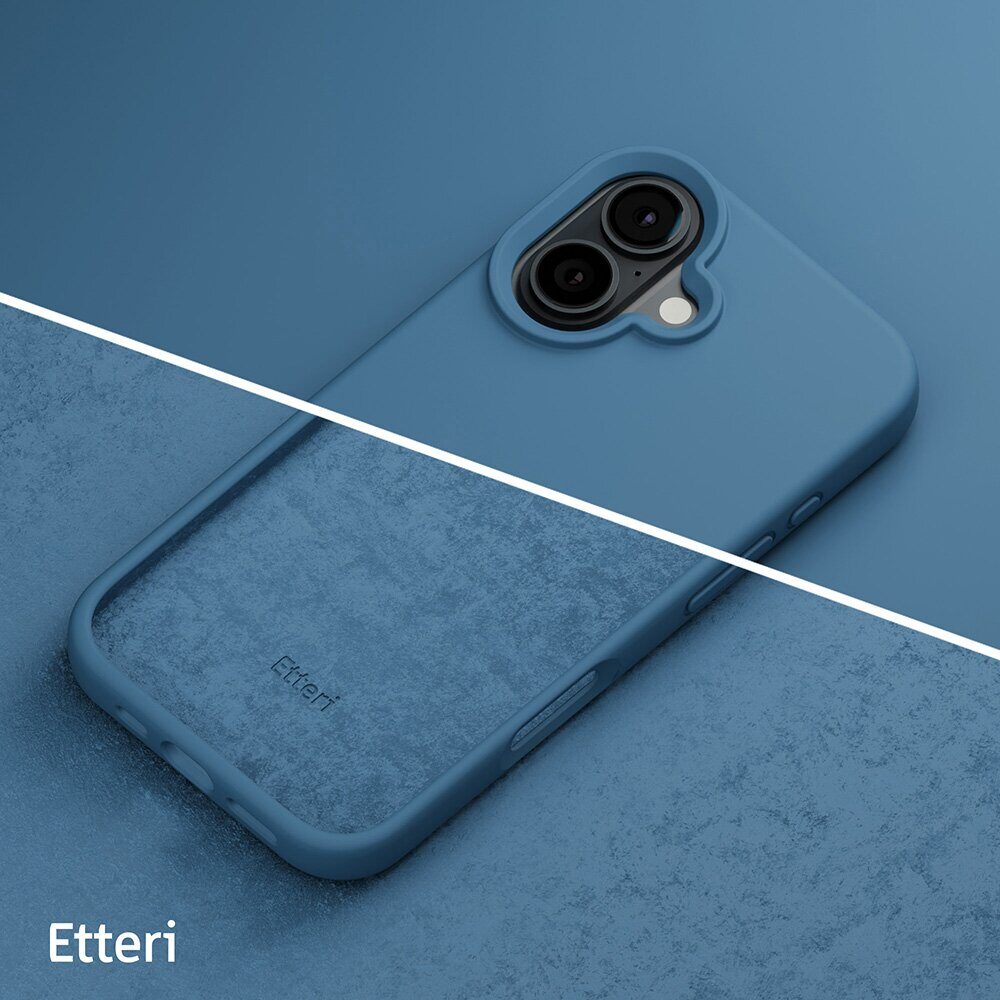 Etteri Silicone case for iPhone 16 Plus 6,7" dark blue - imagine 10