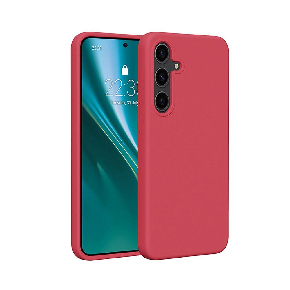 Etteri Silicone Mag case for Samsung Galaxy S25 Edge raspberry - imagine 3