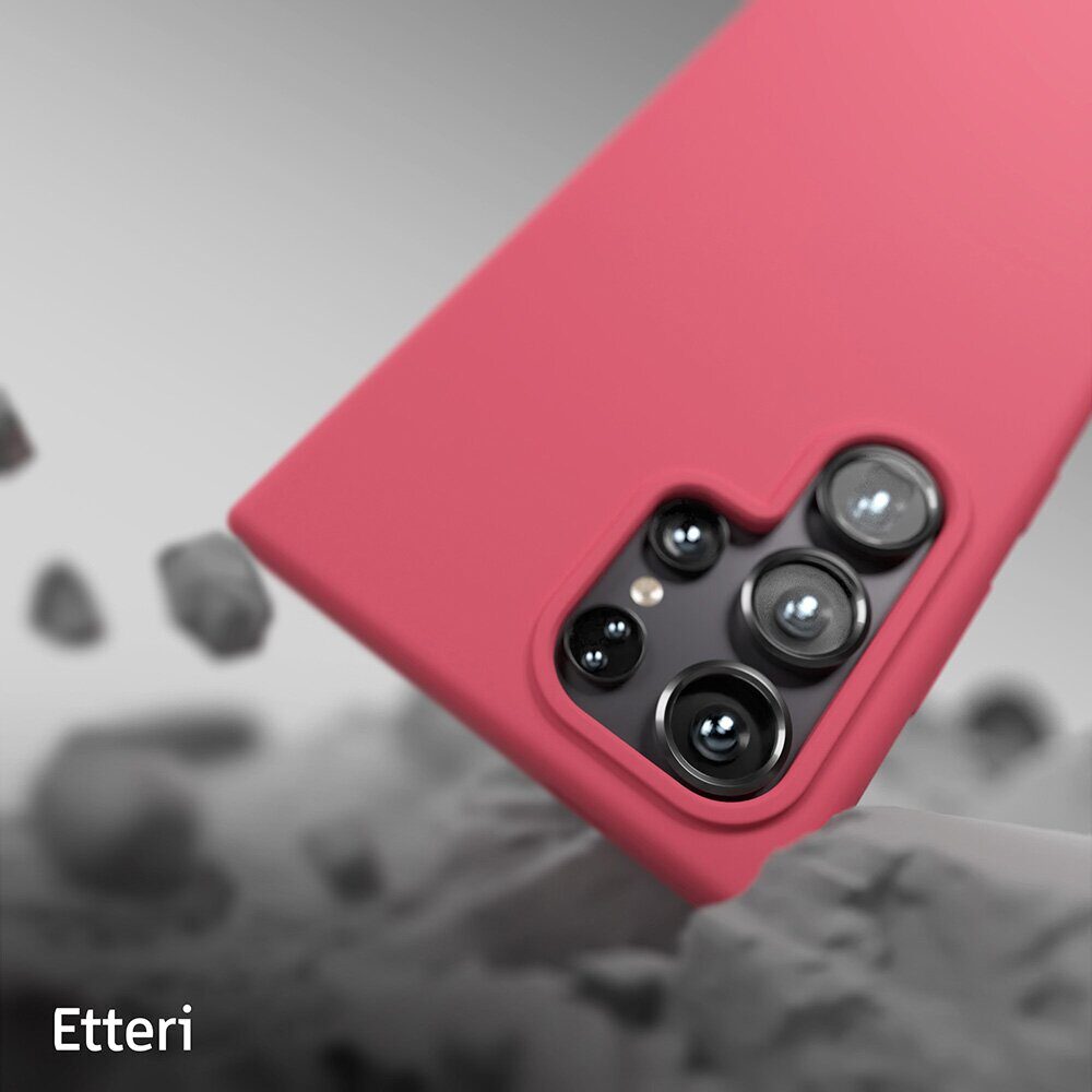 Etteri Silicone case for Samsung Galaxy S25 Ultra raspberry - imagine 9