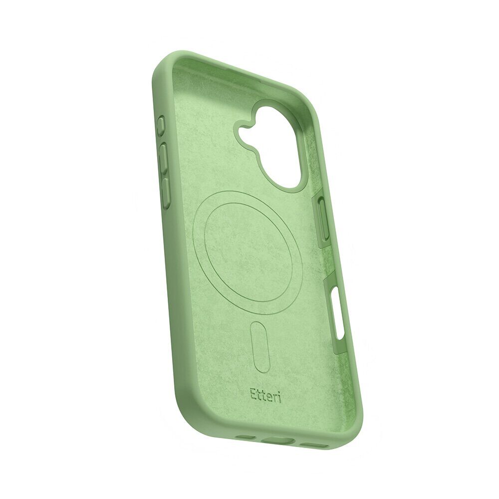 Etteri Silicone Mag case for iPhone 16 6,1" light green - imagine 4