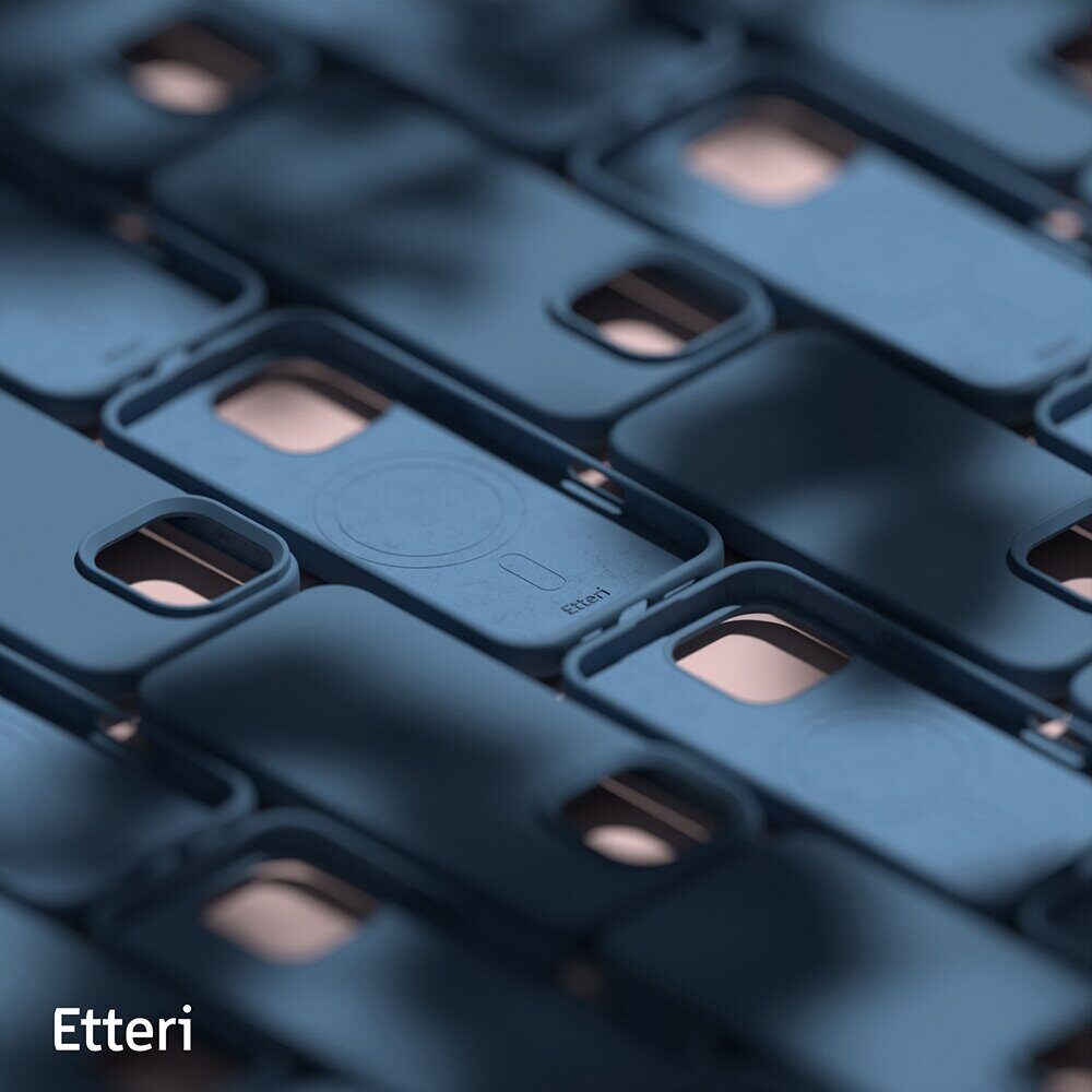 Etteri Silicone Mag case for iPhone 16 Pro 6,3" dark blue - imagine 9