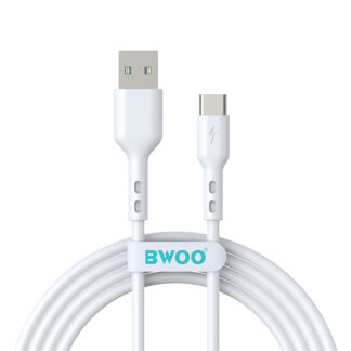 BWOO Cable USB - USB-C 2m 3A white X172C