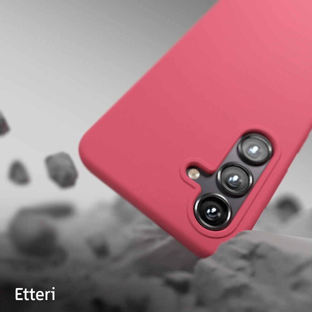 Etteri Silicone case for Samsung Galaxy S24 FE raspberry - imagine 6