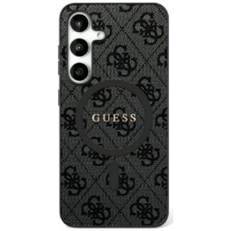 Guess HC Magnetic PU 4G Ring Classic Logo case for Samsung Galaxy S25 black