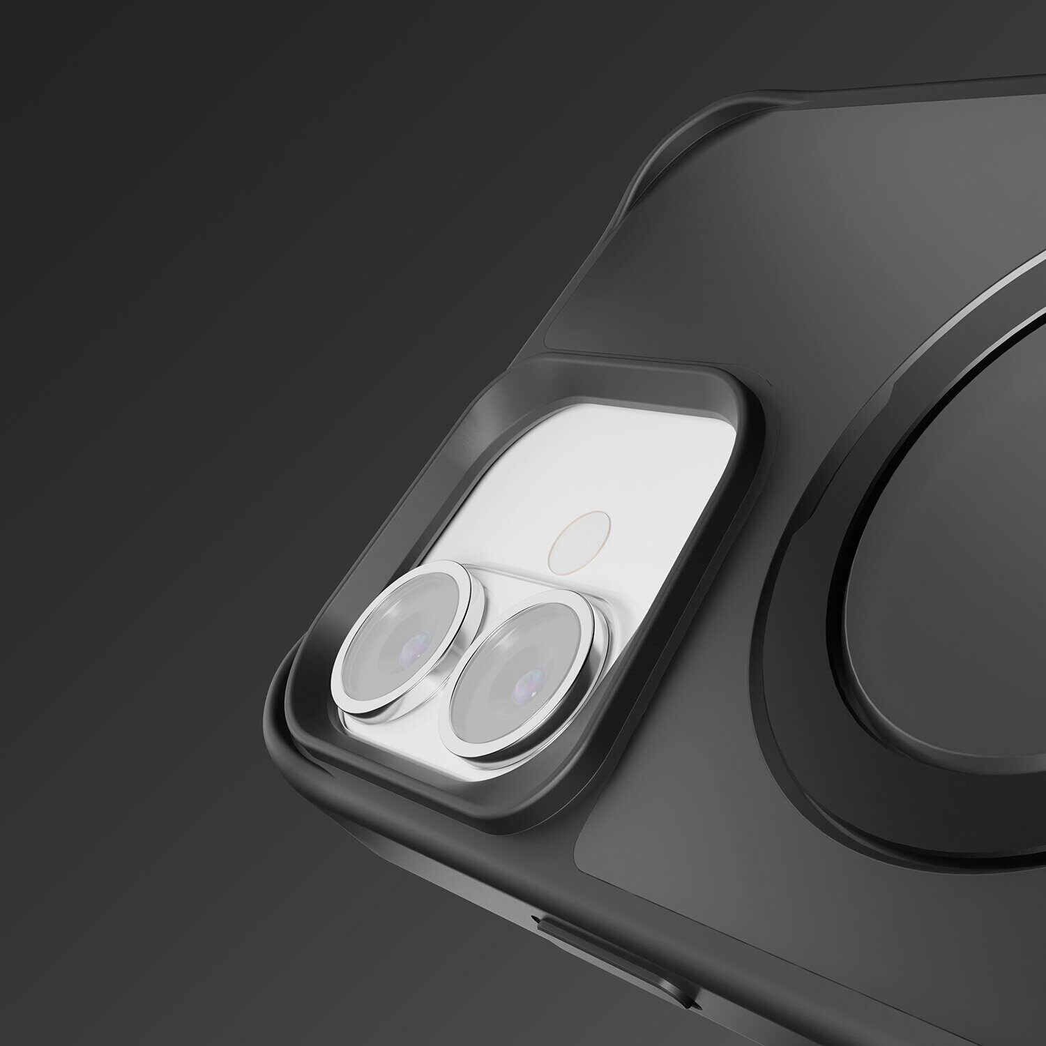 Etteri Matt Mag Ring case for iPhone 17 Air black - imagine 7