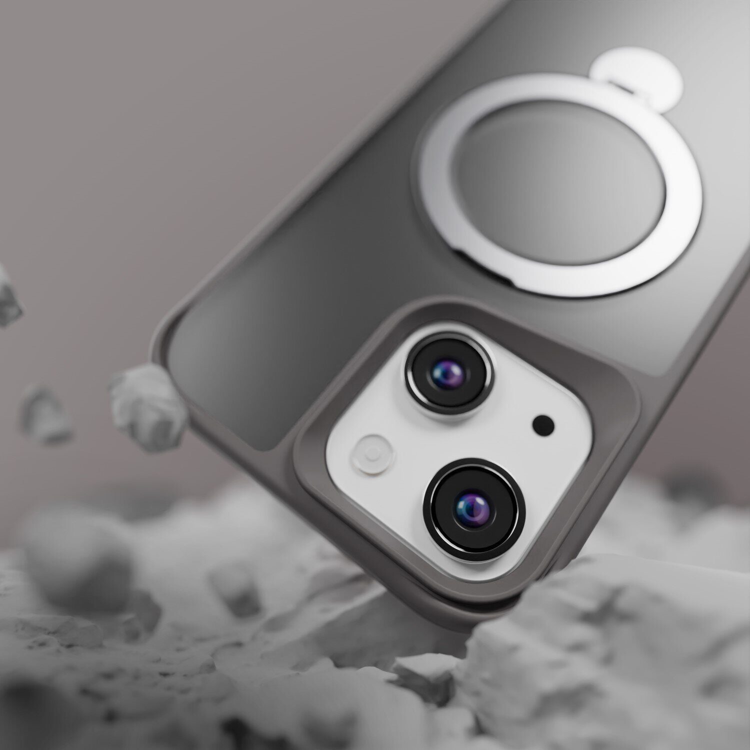 Etteri Matt Mag Ring case for iPhone 13 6,1" grey - imagine 7