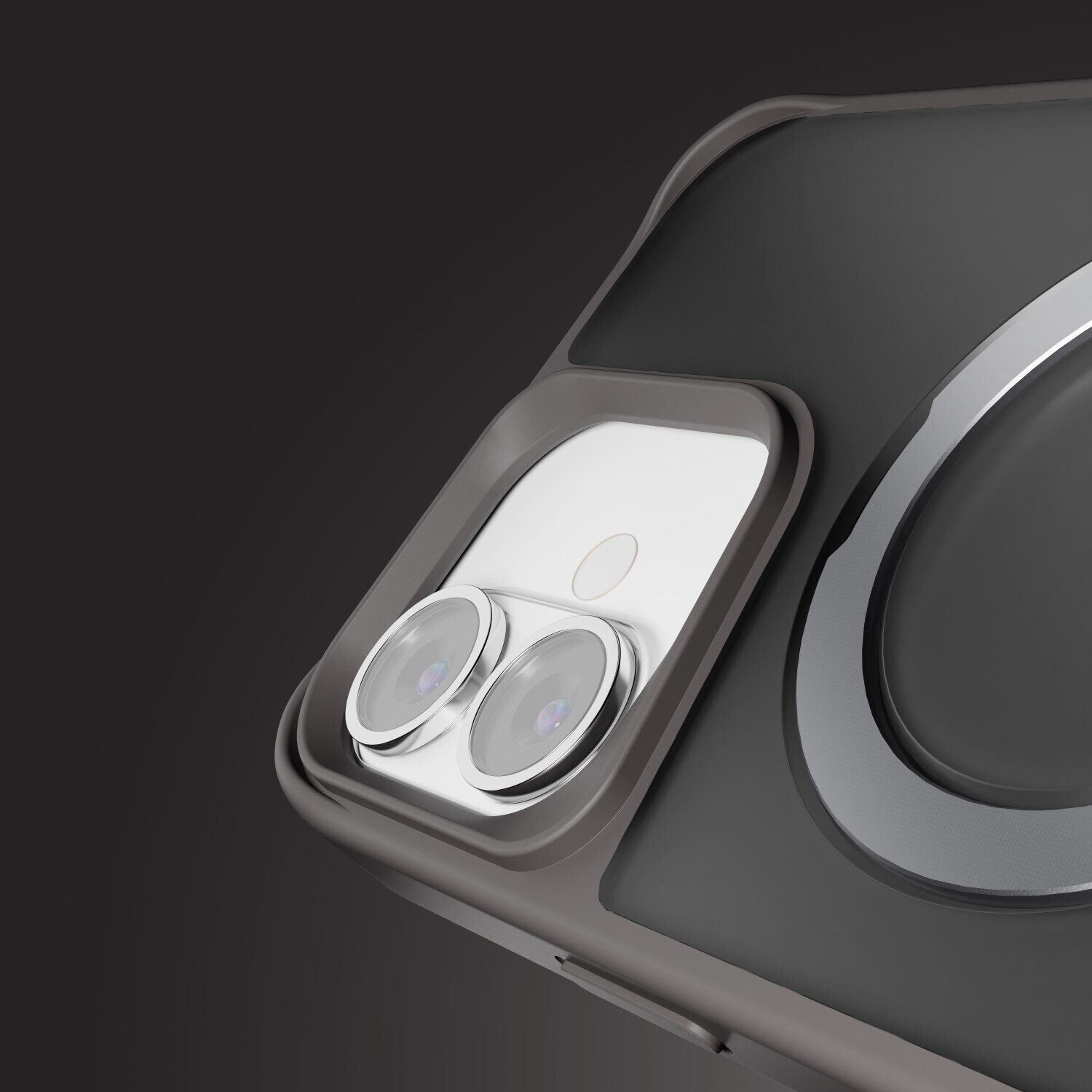 Etteri Matt Mag Ring case for iPhone 16 6,1" grey - imagine 7