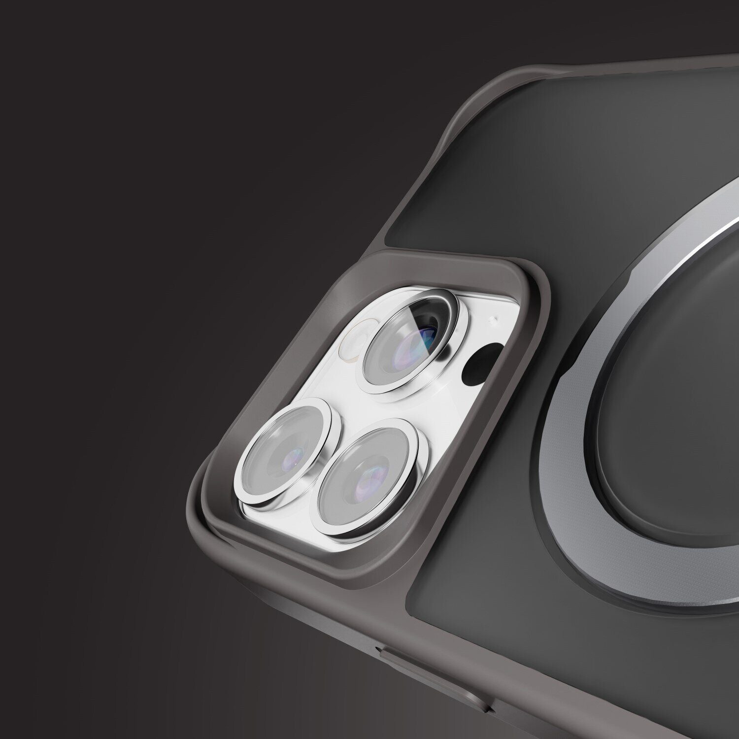 Etteri Matt Mag Ring case for iPhone 16 Pro 6,3" grey - imagine 7