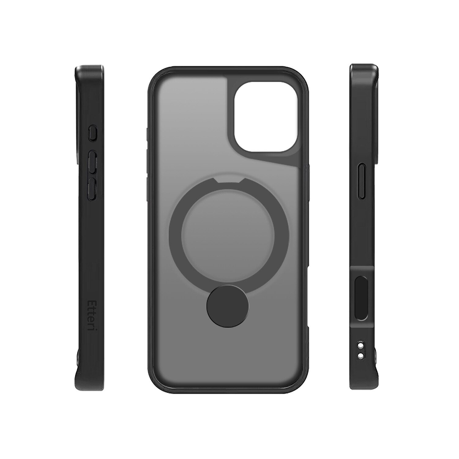Etteri Matt Mag Ring case for iPhone 16 Plus 6,7" black - imagine 4