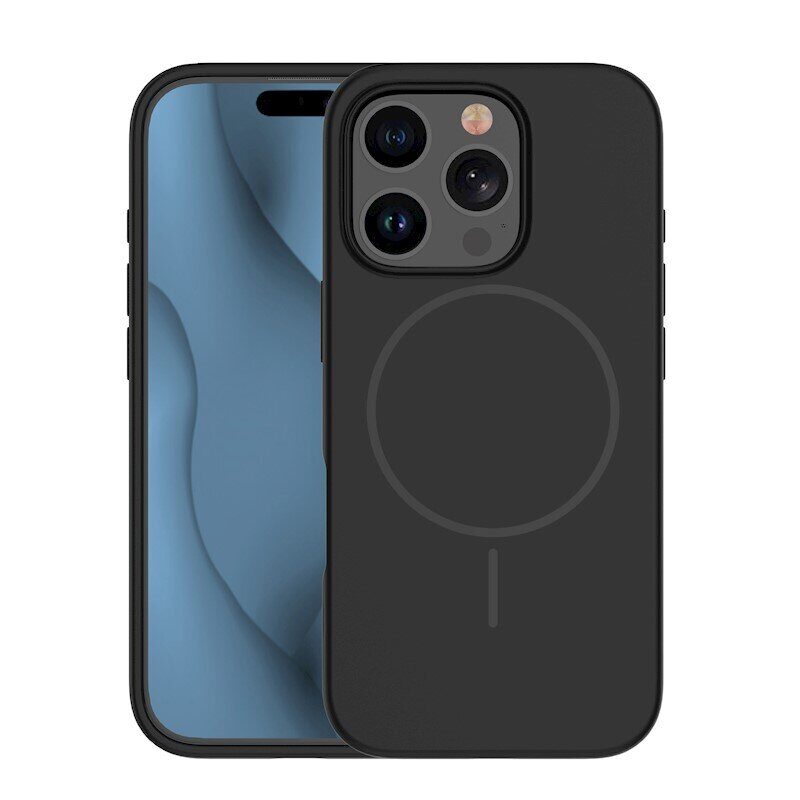 Silicone Thin Mag case for iPhone 16 Pro 6,3" black - imagine 9