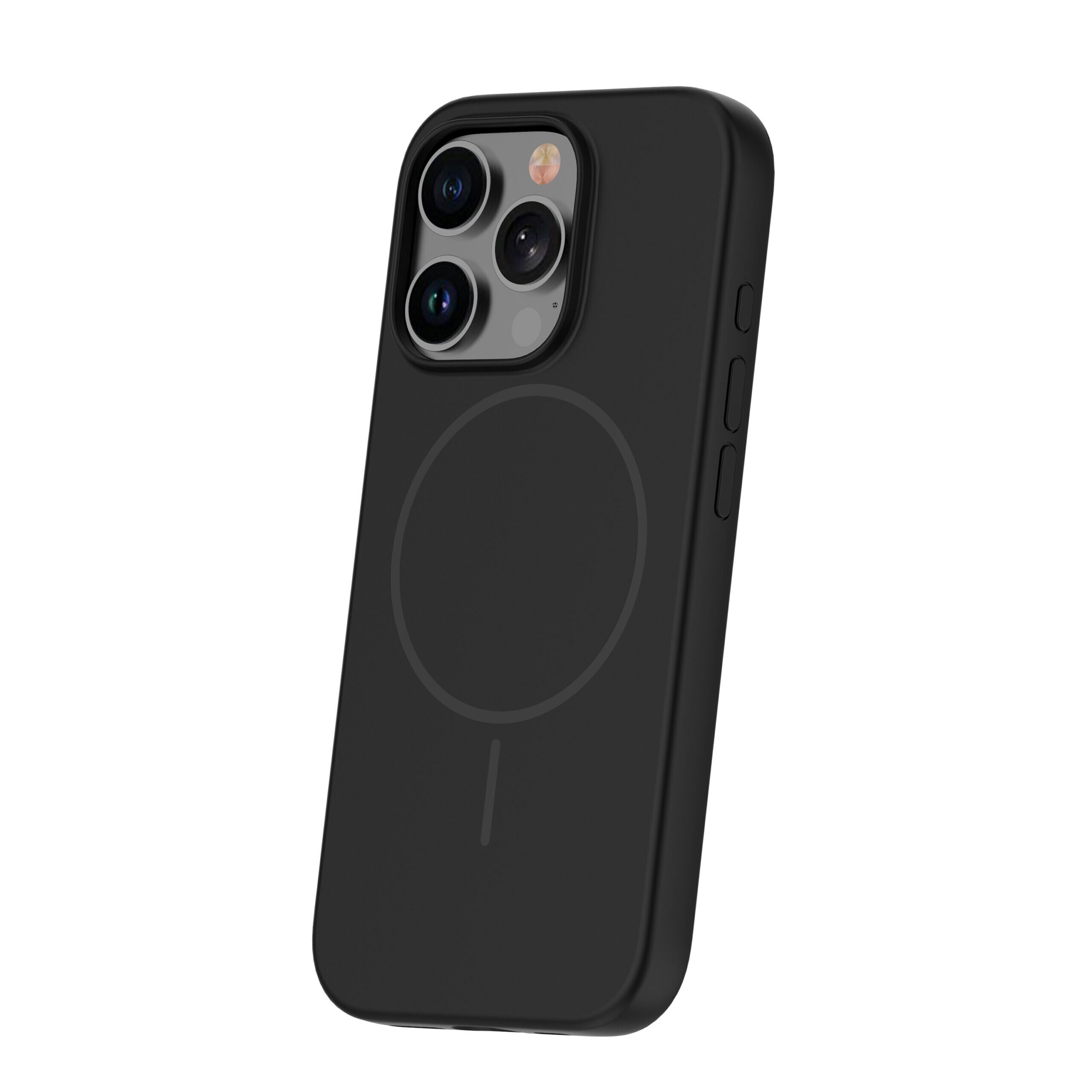 Silicone Thin Mag case for iPhone 16 Pro 6,3" black - imagine 3