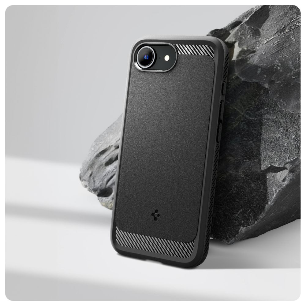 Spigen Rugged Armor Mag MagSafe case for iPhone 16E Matte Black - imagine 10