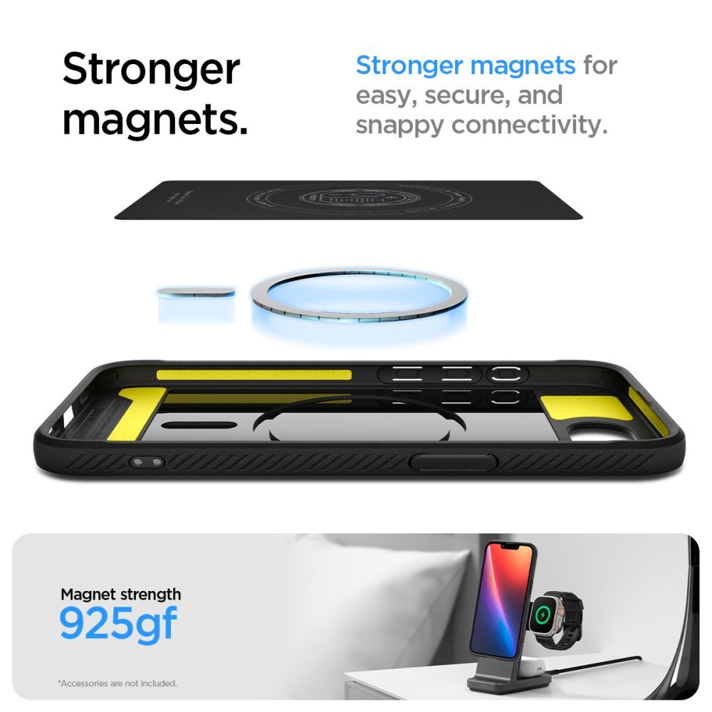 Spigen Rugged Armor Mag MagSafe case for iPhone 16E Matte Black - imagine 13
