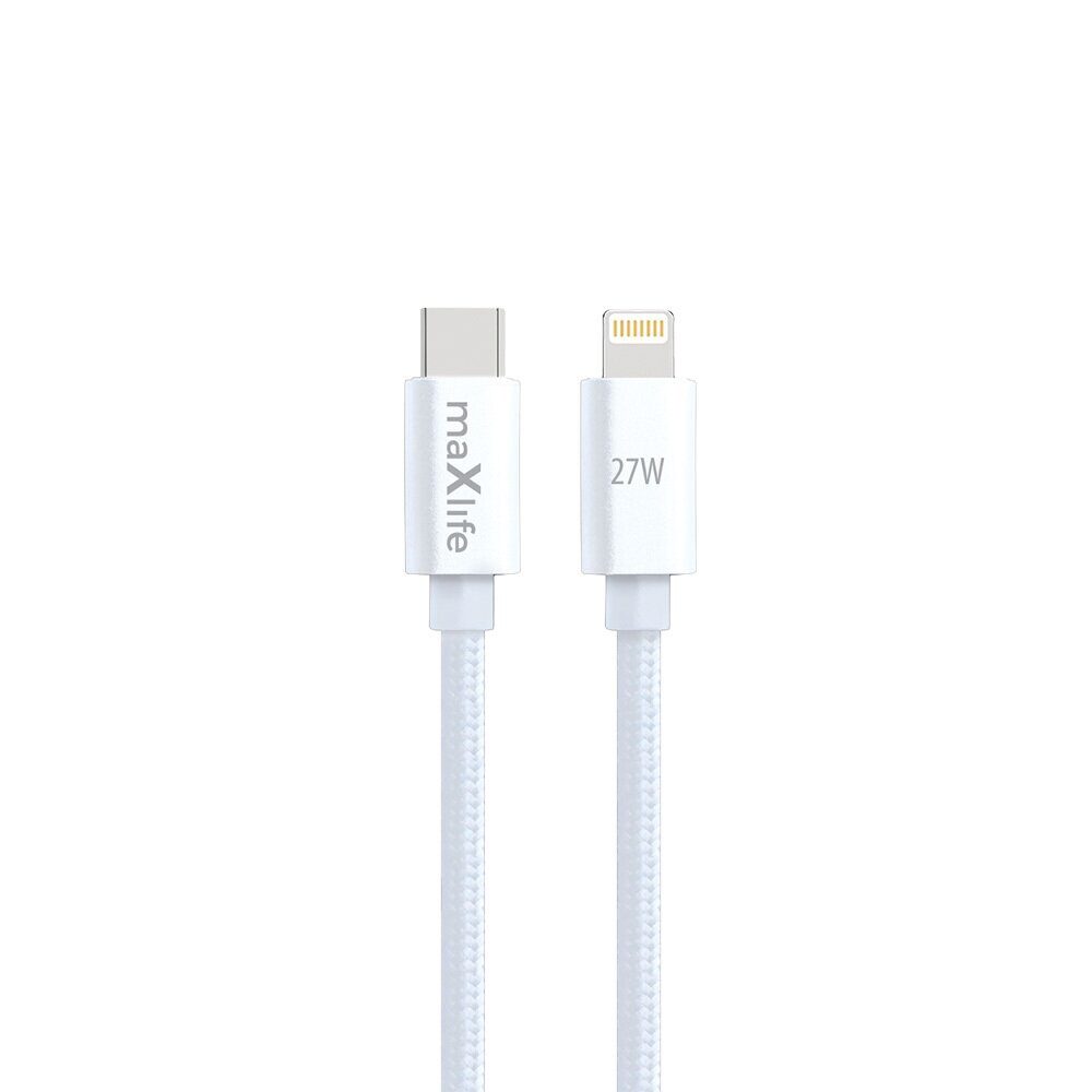Maxlife MXUC-12 cable USB-C - Lightning 1,0 m 27W white