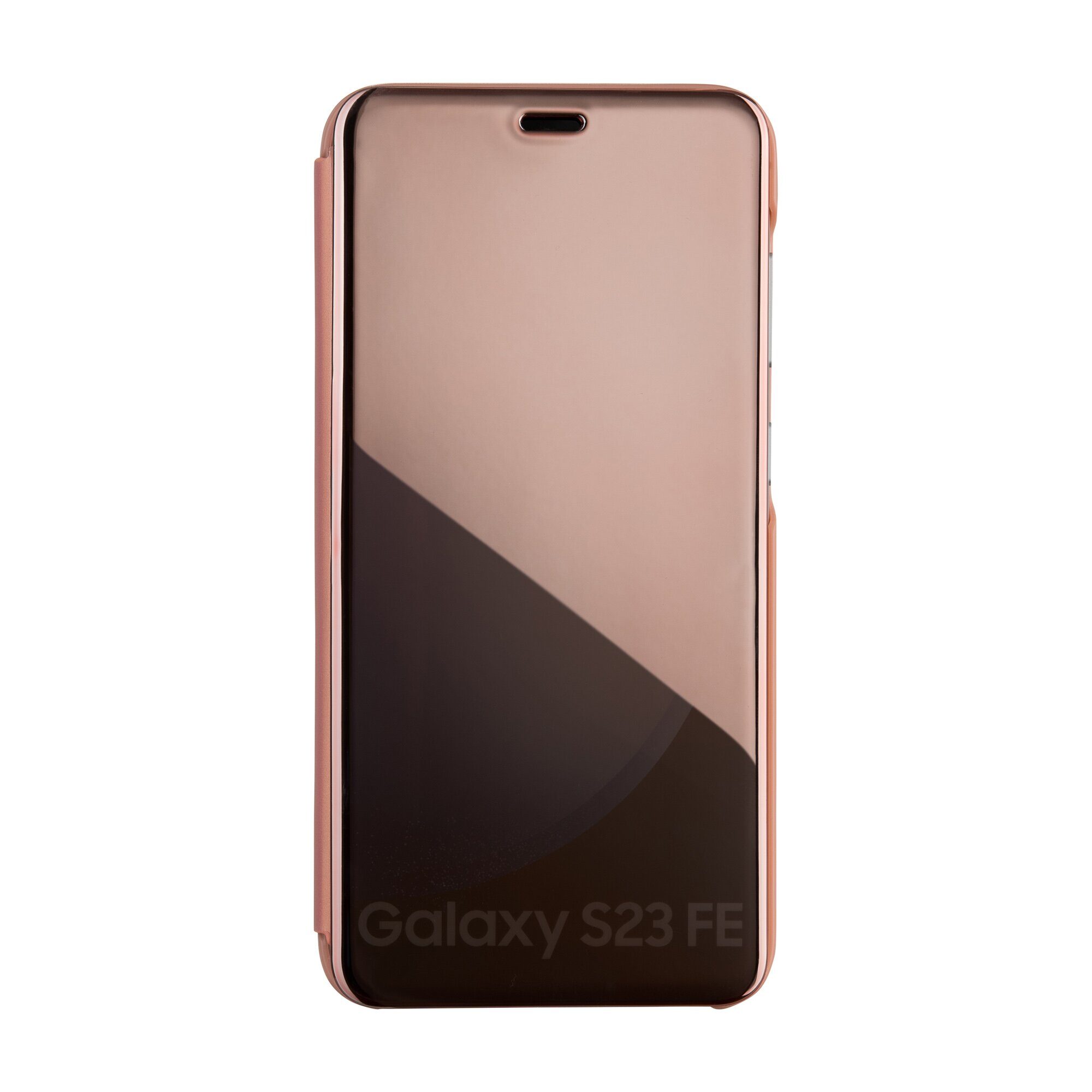 Fold Mirror View Case for Samsung Galaxy S23 FE pink - imagine 2
