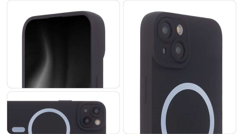Silicon Soft Mag Case for iPhone 14 Pro 6,1" black - imagine 3