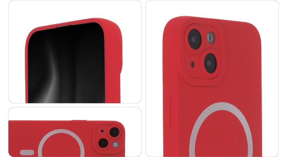 Silicon Soft Mag Case for iPhone 12 6,1" red - imagine 3