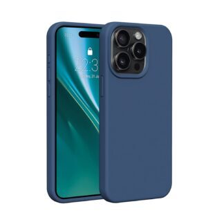 Etteri Silicone case for iPhone 12 / 12 Pro 6,1" dark blue