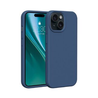 Etteri Silicone case for iPhone 14 6,1" dark blue