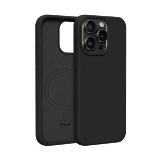 Etteri Silicone Mag case for iPhone 15 Pro 6,1" black