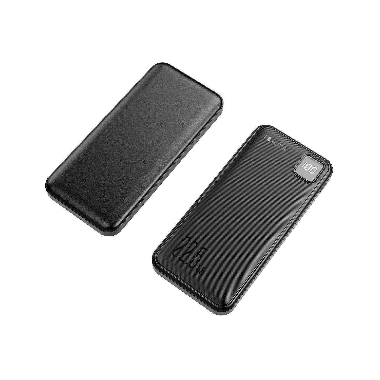 Forever power bank TB-300M PD QC 22,5W 10000 mAh black - imagine 2