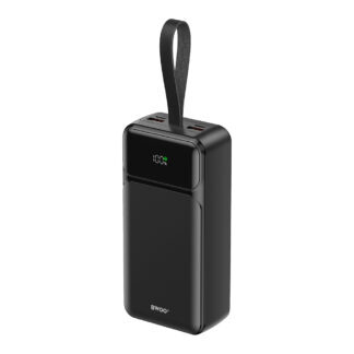BWOO 65W power bank 30000 mAh 2x USB-A, 1 x USB-C with LCD display, black P66