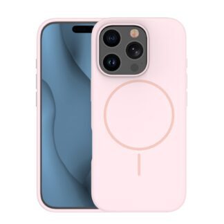 Silicone Thin Mag case for iPhone 14 Pro 6,1" light pink