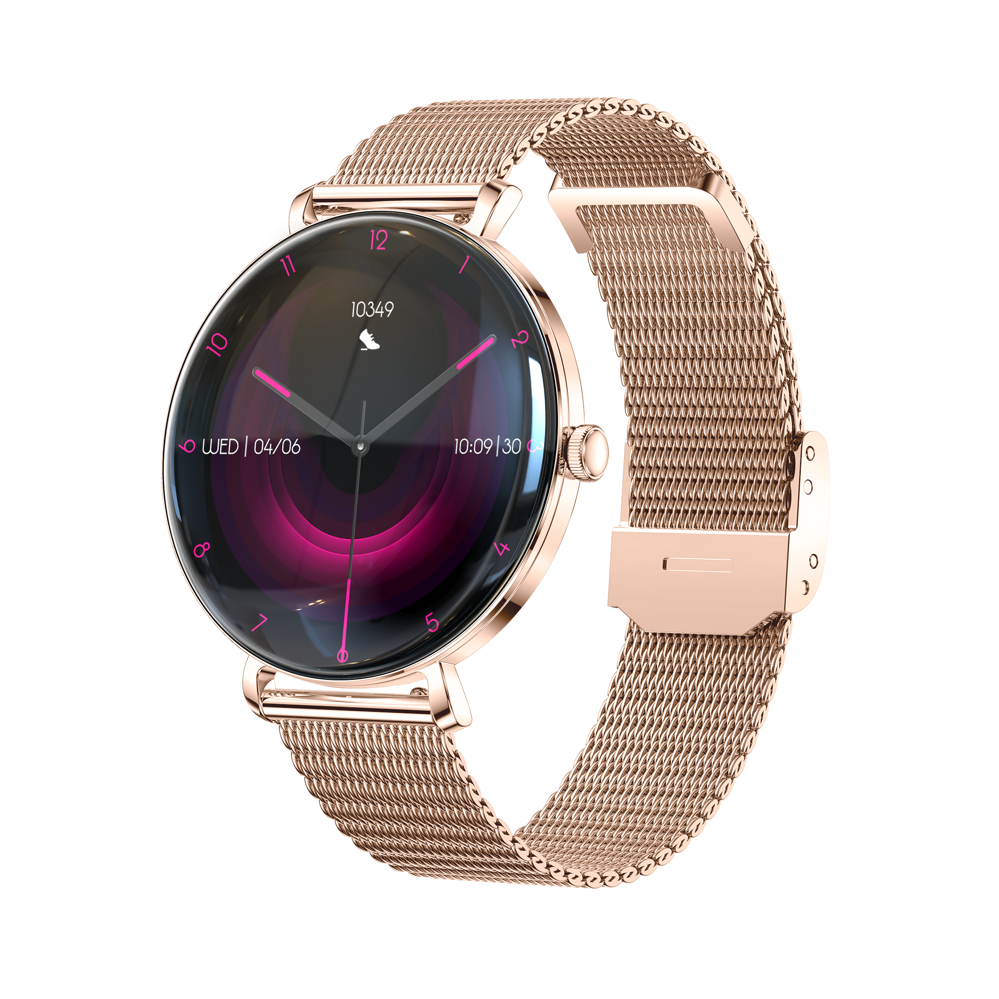 Forever Smartwatch Lucca SB-370 Rose Gold - Leopard Print - imagine 2