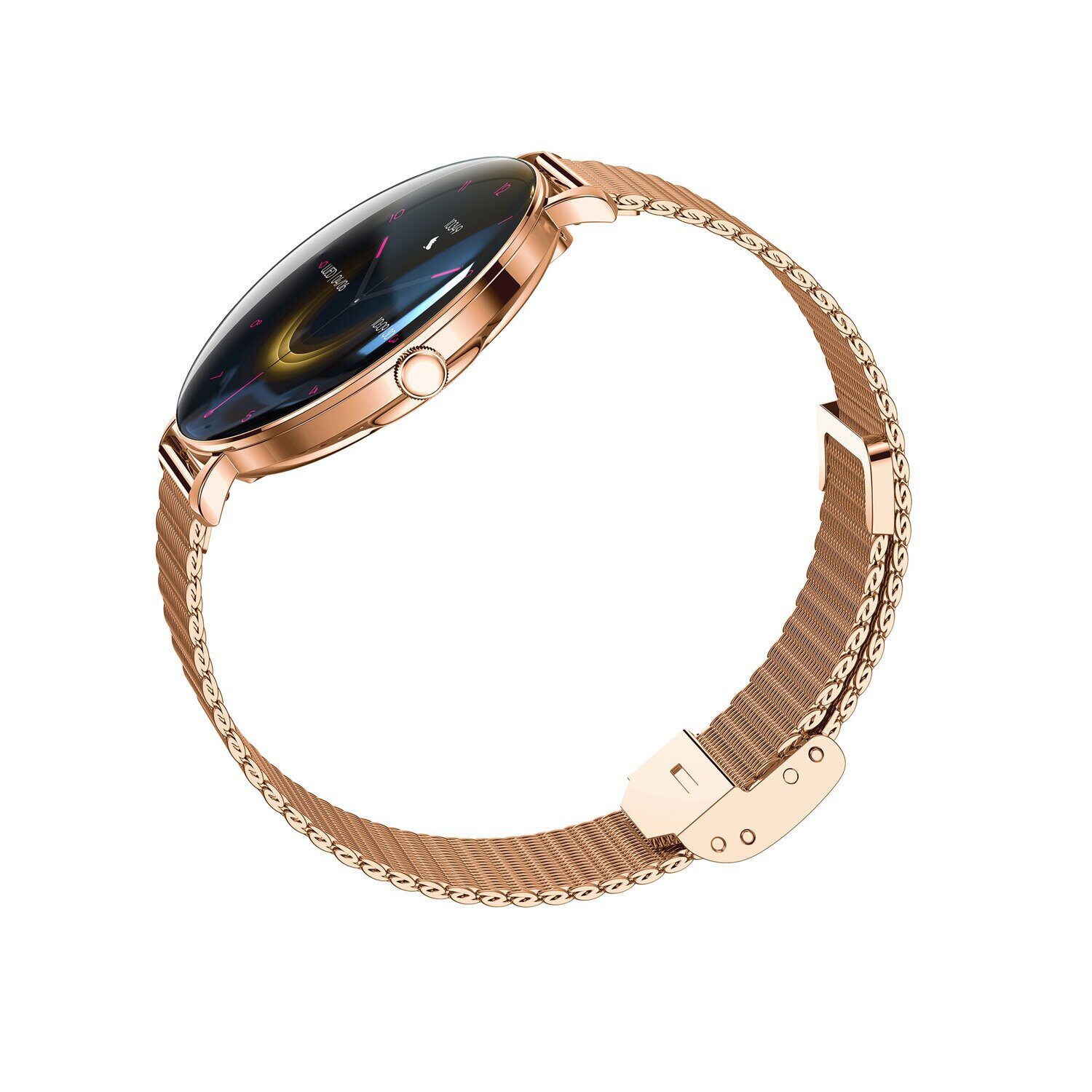 Forever Smartwatch Lucca SB-370 Rose Gold - Leopard Print - imagine 11