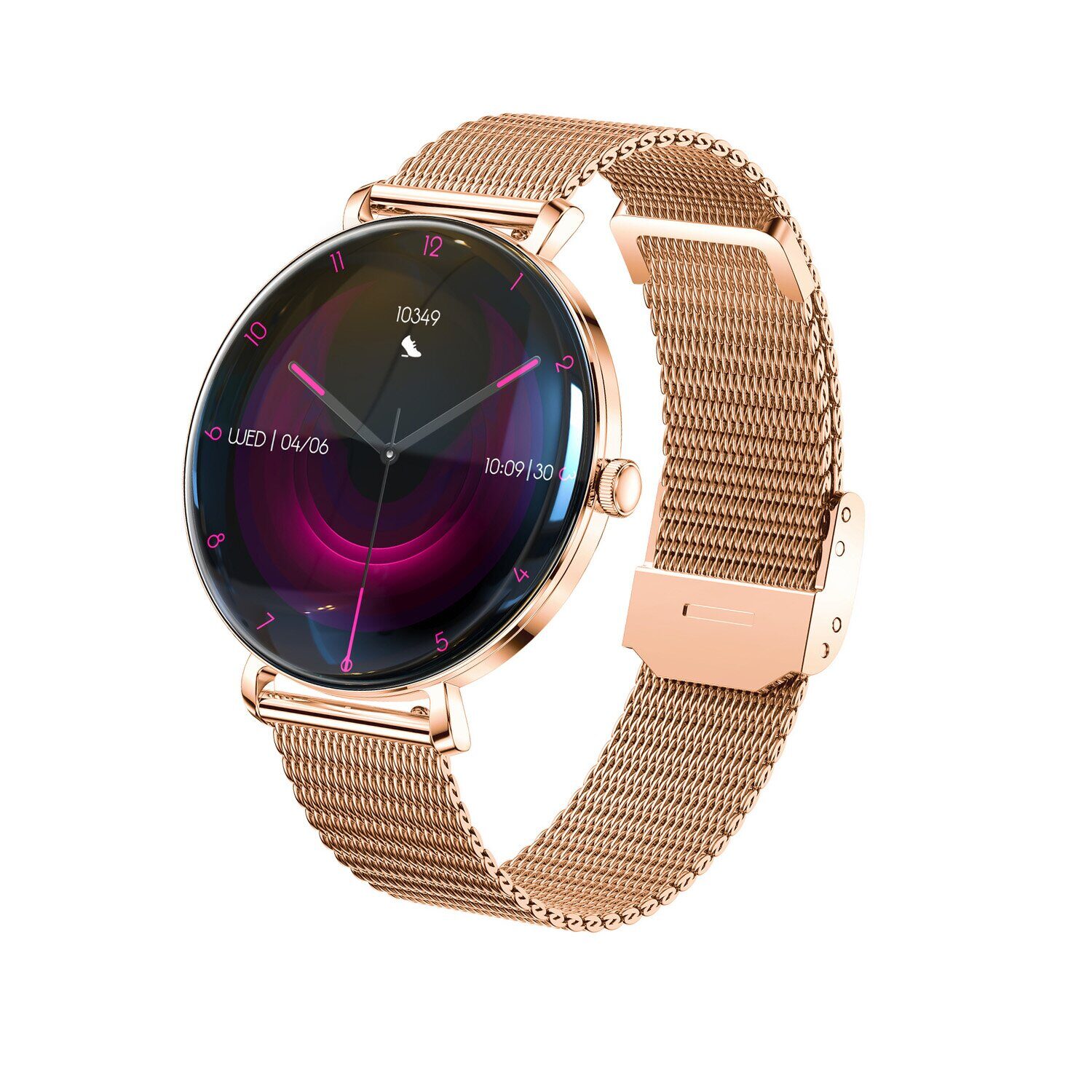 Forever Smartwatch Lucca SB-370 Rose Gold - Leopard Print - imagine 12